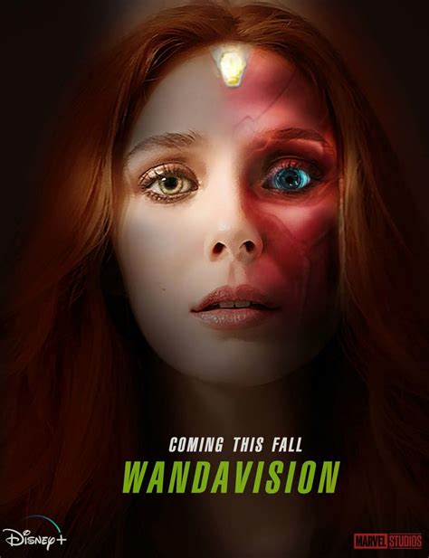 wandavision fanmade poster marvel vision scarlet witch scarlet