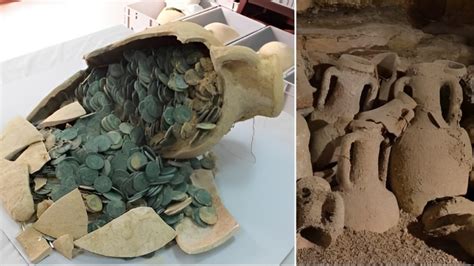 Construction Workers Stumble Upon 1300 Ancient Roman Coins During Dig