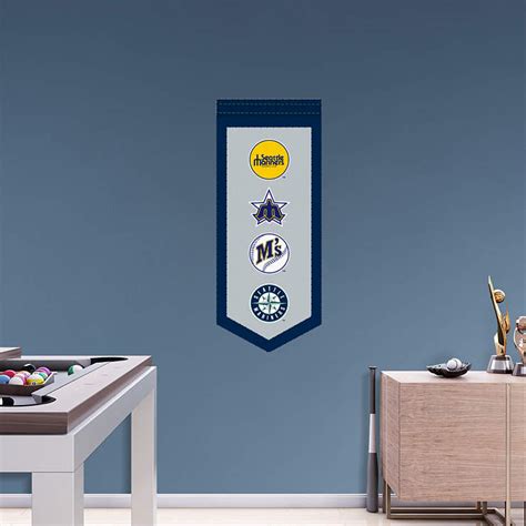 Seattle Mariners Logo Evolution Banner Wall Decal Shop Fathead® For