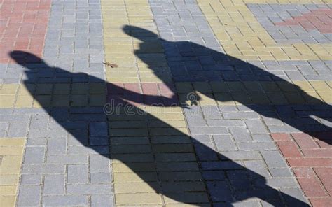 Two People Shadow Stock Image Image Of Evening Lover 115670323