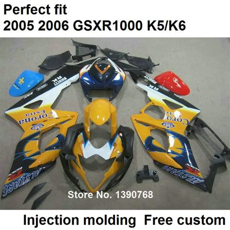 Abs Plastic Fairings For Suzuki Injection Molding Gsxr1000 2005 2006