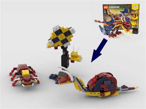 The new technic hinge joint. Lego® Custom Instructions 31102 Alternative Build 10 in 1 ...
