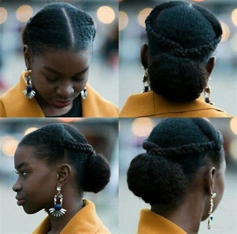 Have a round face and want a fringe? Updos For Type 4 Natural Hair