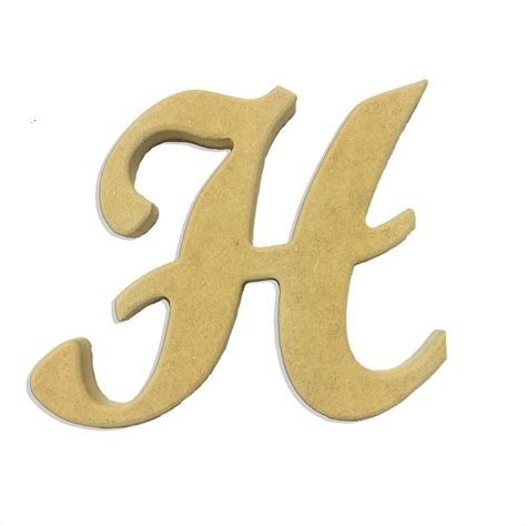 6 Script Cursive Letter H