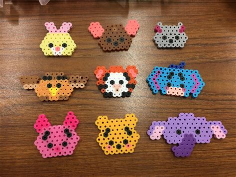 Winnie The Pooh Characters Mini Tsum Tsum Perlers Perler Bead Disney