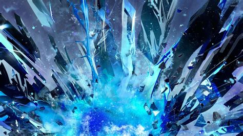46 Blue Crystal Wallpaper
