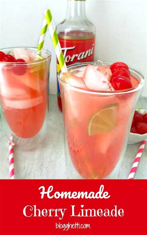 Homemade Cherry Limeade Recipe Non Alcoholic And Vodka Version