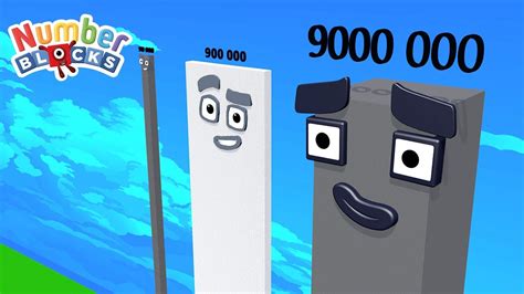 Numberblocks Comparison 9 90 900 9000 90000 900000 To 9 Million