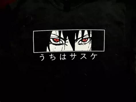 Playera Sasuke Uchiha Sharingan Ojos Mirada Naruto Anime En Venta En