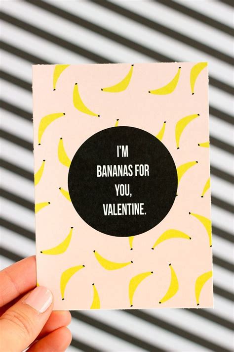 Banana Valentines My Funny Valentine Happy Hearts Day Valentines Day Printables