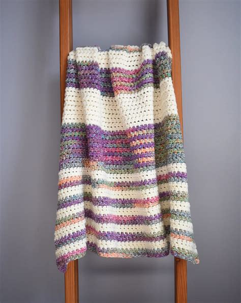 Crochet Sunset Stripes Blanket Croyden Crochet