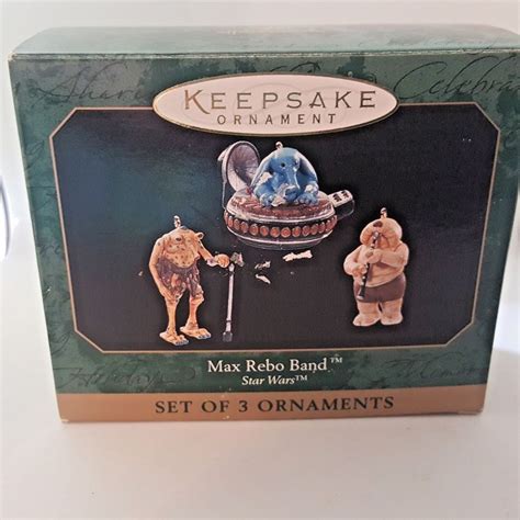 1999 Hallmark Max Rebo Band Star Wars Set Of 3 Keepsake Ornaments