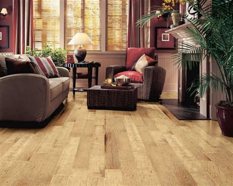 Maple Wood Floor Engineered Antique Natural Armstrong Flooring Usa
