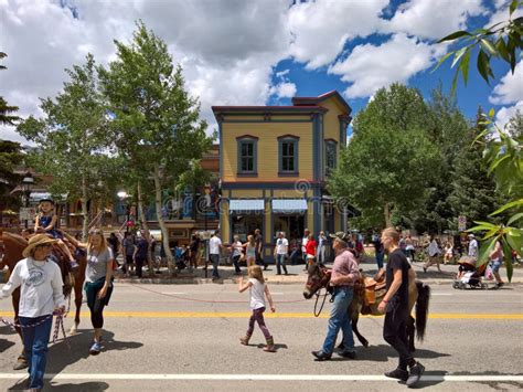 Main Street Breckenridge Colorado Editorial Stock Image Image Of