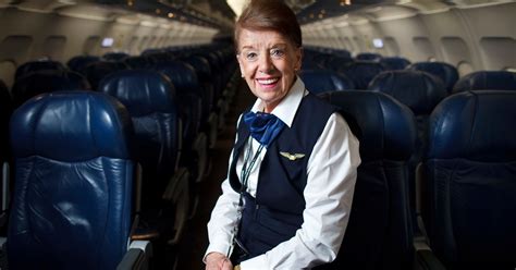 Flying Never Gets Old For This 80 Years Young Flight Attendant Huffpost