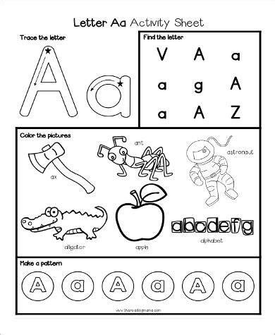 How do you store supplies such as markers, pencils, paper, and crayons in your writing center? FREE 9+ Sample Printable Preschool Worksheet Templates in ...