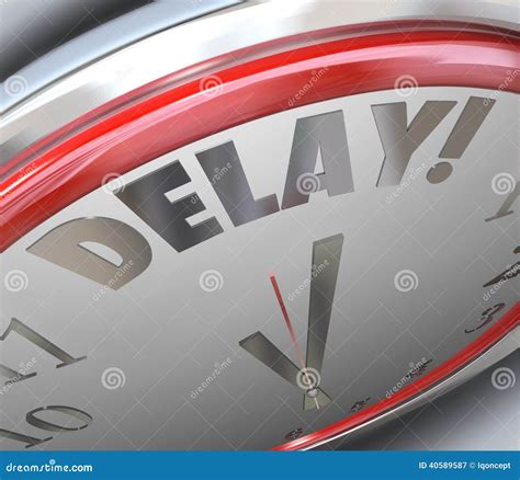Delay Clock Word Time Deadline Passed Missed Due Pushed Back Stock