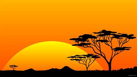 African Sunset Wallpapers Top Free African Sunset Backgrounds