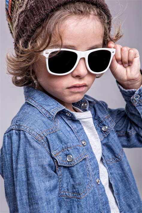 Little Boy Wearing Sunglasses Stock Photo Free Download