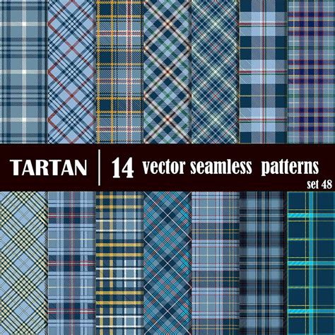 Set Tartan Seamless Pattern Crella