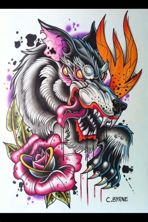 Traditional butterfly tattoo traditional panther tattoo traditional tattoo design traditional tattoo flash kunst tattoos tattoo drawings tattoo ink arm wolf tattoos tattoos 3d neotraditionelles tattoo tattoo fonts black tattoos tattoos for guys sleeve tattoos small tattoos arabic tattoos. Neotraditional#wolf#tattoo | neo traditional tattoo ...