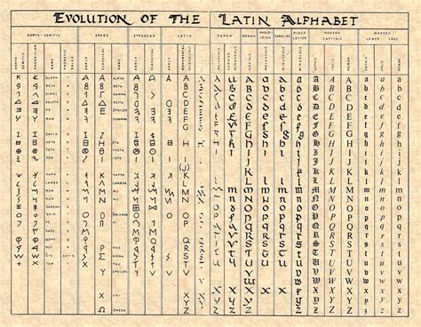 Evolution Of The Latin Alphabet Alphabet Signature Ideas Evolution