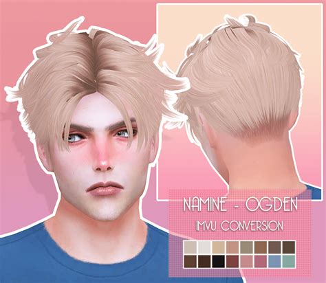 Down With Patreon The Sims 4 Patreon Namine Hair Sims 4 Hair Male