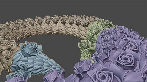 Articulated Rose Dragon 3d Model 3d Printable Cgtrader