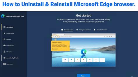 How To Uninstall And Reinstall Microsoft Edge Browser In Windows 10