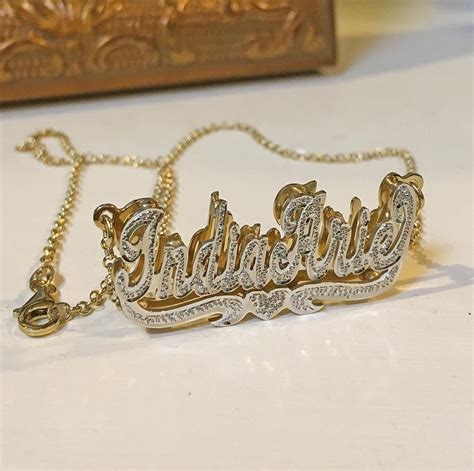 Pin On Nameplate Necklace