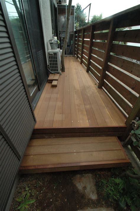 最新の施工例 9月30日 変形デッキのリニューアル - 超高耐久木材 ...