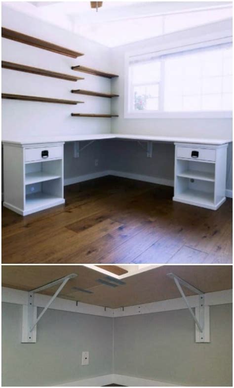 Build a desk with free woodworking plans. 50 Decorative DIY Desk Solutions And Plans For Every Room ...