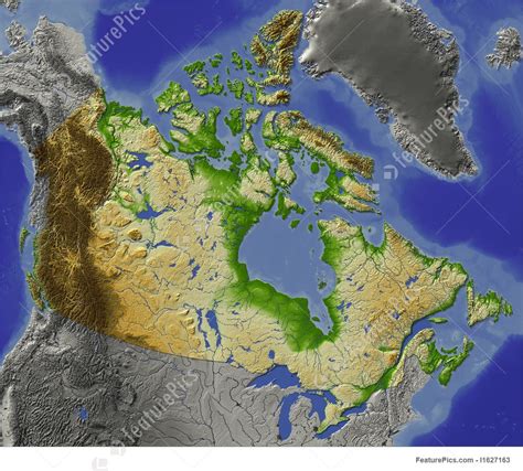 Relief Map Of Canada Relief Map Terrain Map Map