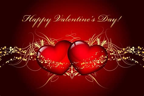 Free Download Happy Valentines Day Two Hearts Wallpaper 1250x833 For