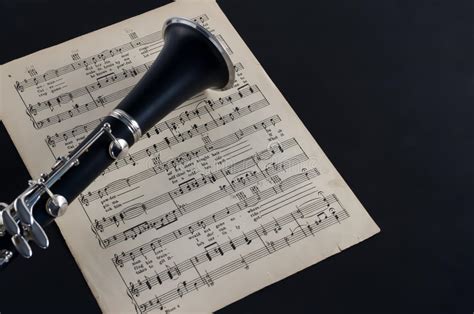Clarinetto Bell E Partitura Immagine Stock Immagine Di Nero Orchestra 54043211