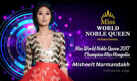 Former Miss World Noble Queen Miss World Noble Queen