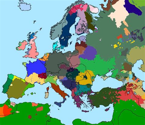 Karta Europe 1914 Gorje Karta