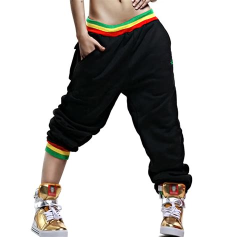 Men pant techwear big pockets casual cargo pants hip hop punk harem jogger au. Women Men Baggy Hip Hop Harem Slacks Sport Dance Low Rise ...