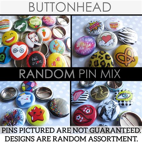 Random Buttons Pins Mix 1 Mini Bulk Resale Wholesale Loose Etsy