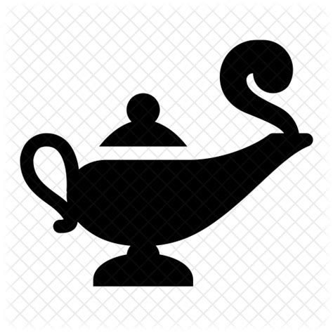 Free Genie Lamp Icon Of Glyph Style Available In Svg Png Eps Ai