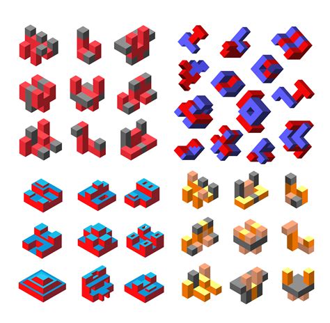 Abstract isometric 451287 Vector Art at Vecteezy
