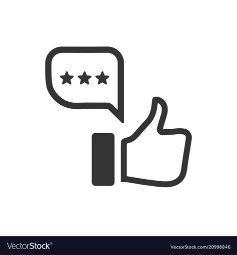 Feedback Review Icon Royalty Free Vector Image