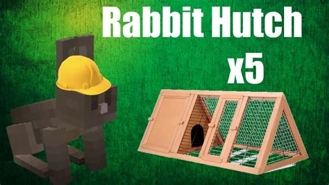 Minecraft Build Rabbit Hutch X5 Youtube