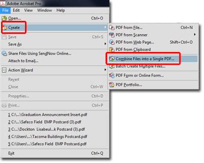 Follow these easy steps to turn microsoft word files into pdfs do you need to convert, combine, sign, and share files? Combine Multiple Files into one PDF using Adobe Acrobat ...