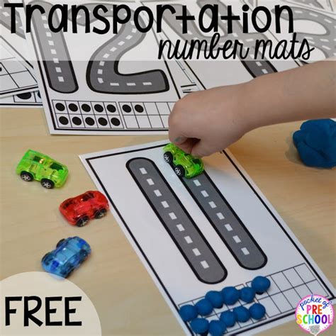 Transportation Centers And Activities 2 Freebies Too Pocket Of Preschool