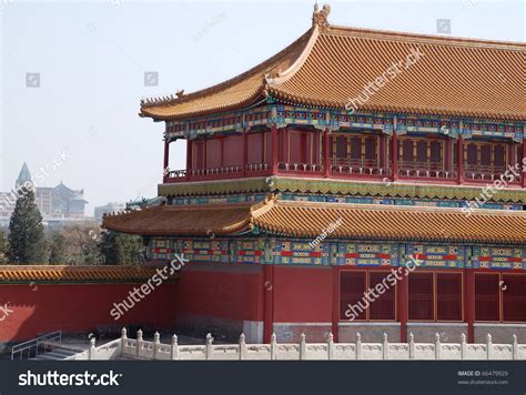 Ancient Pagoda In Forbidden Citybeijing China Stock