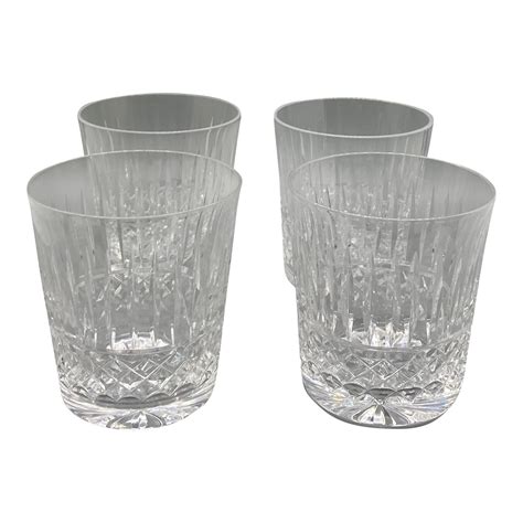 1960s waterford crystal maeve old fashioned glasses set of 4 chairish