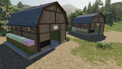 Fs19 Bale Storage Barns V10 Farming Simulator 19 Modsclub