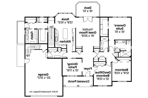 Simple Bedroom Ranch House Plans Plan Hampshire House Plans 40407