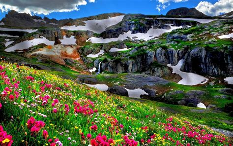 Mountain Landscape In Spring Hd Wallpaper Background Image 1920x1200